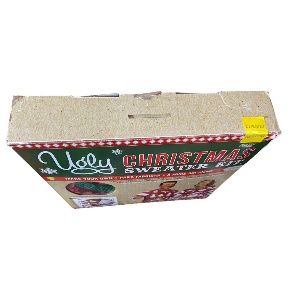 Ugly Christmas Sweater Kit Make Your Own XL Unisex Sizing NIB Red Green Holiday - Picture 4 of 5